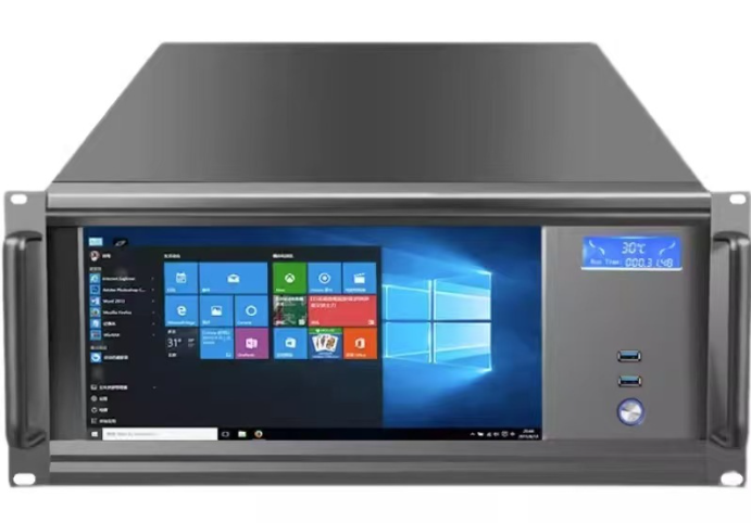 4u服务器机箱带LCD温控屏atx主板